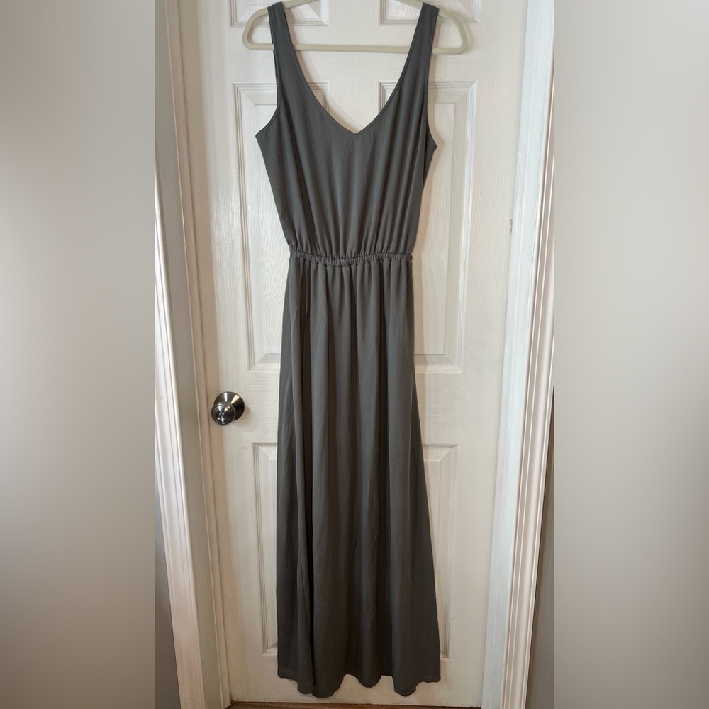 Show Me Your Mumu Kendall Maxi Dress In Gray  ‎ Size  Mediun